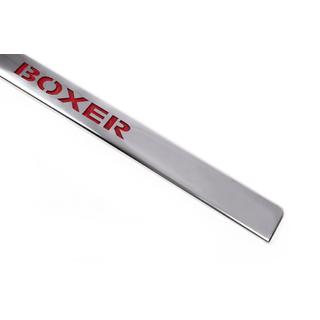 Chrome trim above license plate with LED red (stainless steel) photo 3