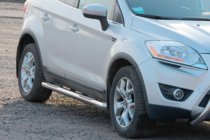 Ford Kuga 2008-2013 Side pipes straight (2 pcs, stainless steel) photo 2