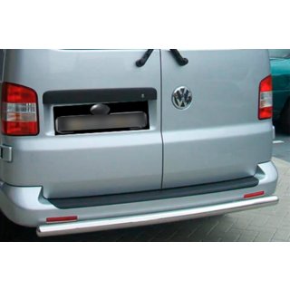 Rear bar (1 pc, stainless steel) Volkswagen Caddy 2004-2010 photo 1
