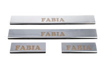 Skoda Fabia 2000-2007 Carmos Door Sill Protectors (4 pcs, Stainless Steel) photo 4