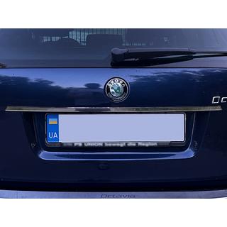 Chrome trim above license plate Carmos (stainless steel) Skoda Octavia II A5 2010-2013 photo 1