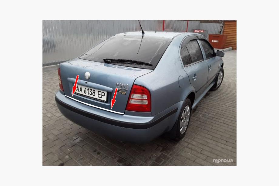 Skoda Octavia I Tour A4 1996-2010 Trunk Trim Stainless Steel Image