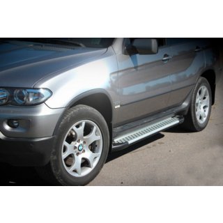 Side Steps Allmond Grey (2 pcs, Aluminum) BMW X5 E53 1999–2006 photo 1