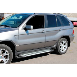 Side Steps Allmond Grey (2 pcs, Aluminum) BMW X5 E53 1999–2006 photo 3