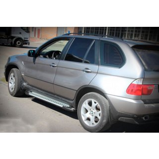 Side Steps Allmond Grey (2 pcs, Aluminum) BMW X5 E53 1999–2006 photo 4