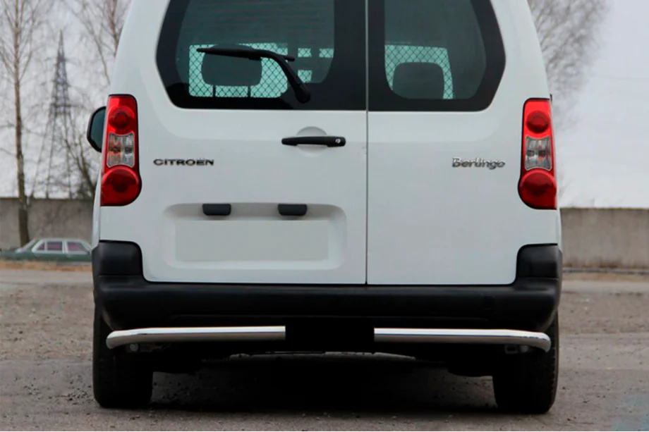 Peugeot Partner Tepee 2008-2018 Rear Corner Bars AK-003 (Stainless Steel) Image