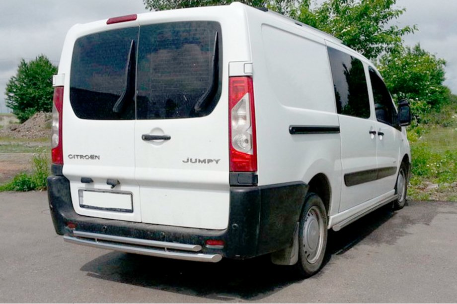Fiat Scudo 2007-2015 Rear Bar AK002-Double (Stainless Steel) Image