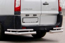 Peugeot Expert 2007-2016 Rear Corner Guards AK-003-Double (2 pcs, stainless steel) photo 1