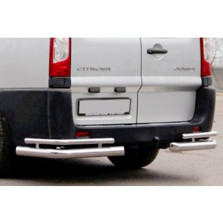 Rear Corner Guards AK-003-Double (2 pcs, stainless steel) Peugeot Expert 2007-2016 photo 1