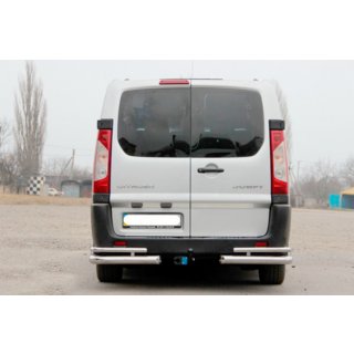 Rear Corner Guards AK-003-Double (2 pcs, stainless steel) Peugeot Expert 2007-2016 photo 2