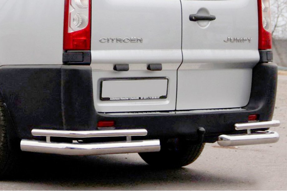 Fiat Scudo 2007-2015 Rear Corner Bars AK003-Double (2 pcs, stainless steel) Image