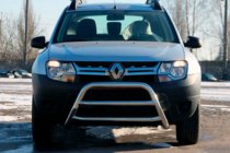 Renault Duster 2008–2017 Bull Bar WT022 Stainless Steel photo 1