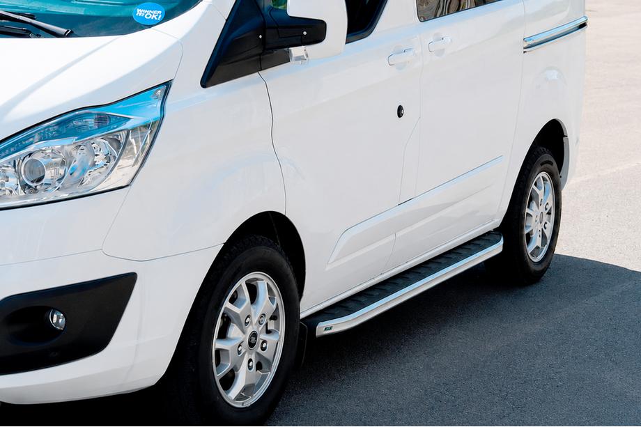 Ford Custom 2013-2022 Side Steps Fullmond (2 pcs, aluminum) Image