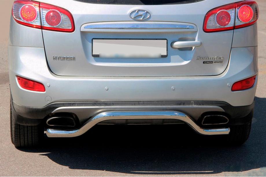 Hyundai Santa Fe 2 2006-2012 Rear Bar AK007-2 (Stainless Steel) Image