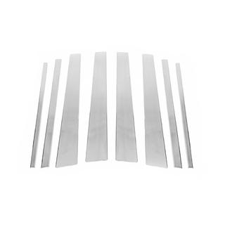 Stainless Steel Door Pillar Trim (8 pcs) Toyota Land Cruiser Prado 120 2002-2009 photo 2