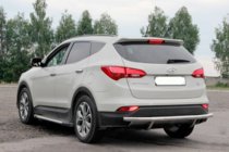 Hyundai Santa Fe 3 2012-2018 Rear Bar AK002 (Stainless Steel) photo 3