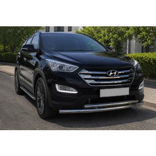Front Bar ST014 (Stainless Steel) Hyundai Santa Fe 3 2012-2018 photo 1
