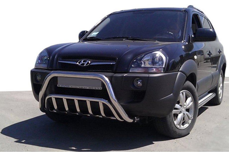 Hyundai Tucson JM 2004- Bull Bar WT002 (Stainless Steel) Image