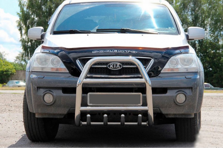 Kia Sorento I BL 2002-2009 Bull Bar QT007 (Stainless Steel) Image