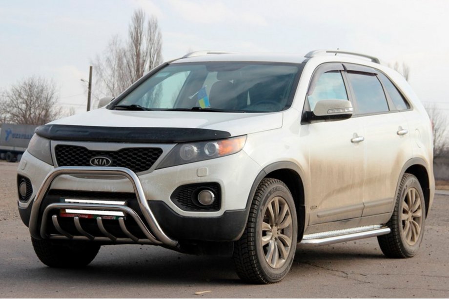 Kia Sorento II XM 2009-2014 Bull Bar WT002/2 (Stainless Steel) Image