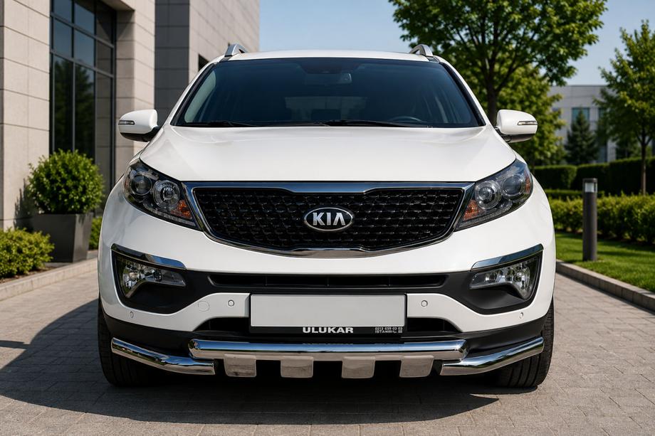 Kia Sorento II XM 2009-2014 Front Bar ST009-15 (2013-2015, Stainless Steel) Image