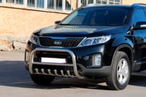 Kia Sorento II XM 2009-2014 Bull Bar WT021 (Stainless Steel) photo 2