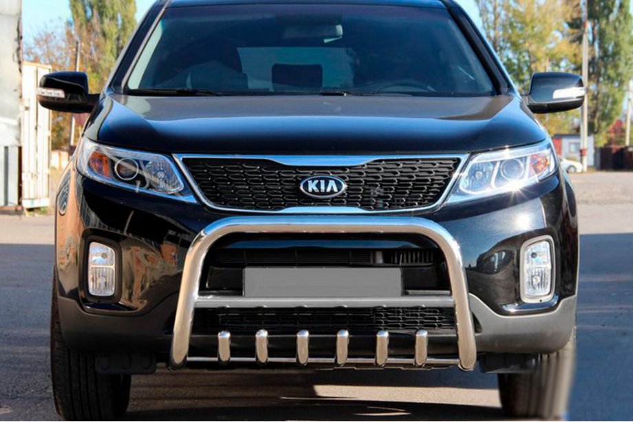 Kia Sorento II XM 2009-2014 Bull Bar WT021 (Stainless Steel) Image