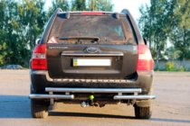 Kia Sportage 2004-2010 Rear Bar AK007 (Stainless Steel) photo 2