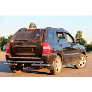 Rear Bar AK007 (Stainless Steel) Kia Sportage 2004-2010 photo 3