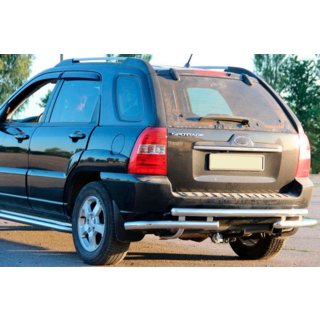 Rear Bar AK007 (Stainless Steel) Kia Sportage 2004-2010 photo 1