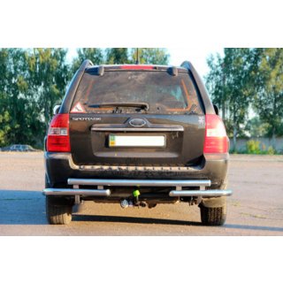 Rear Bar AK007 (Stainless Steel) Kia Sportage 2004-2010 photo 2
