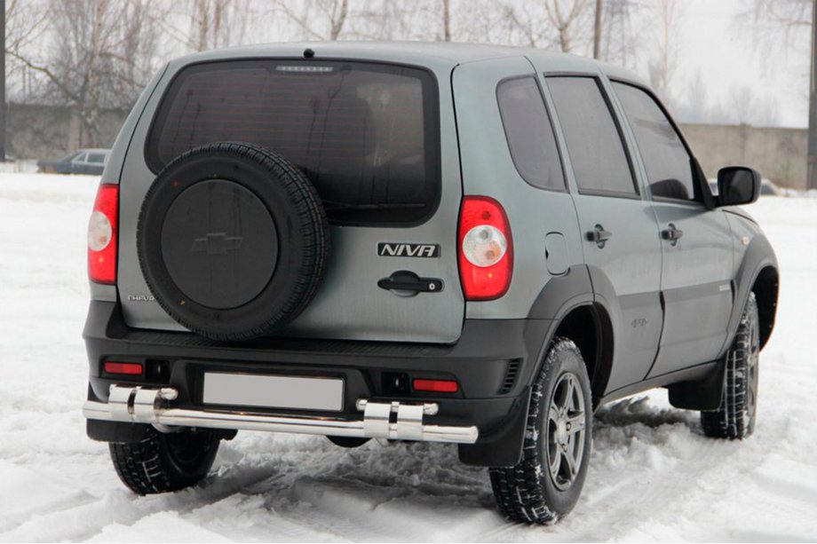Chevrolet Niva 1998-2020 Rear Bar AK015 (Stainless Steel) Image