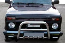 Lada Niva та Urban 1977- Bull Bar QT006 (Stainless Steel) photo 1