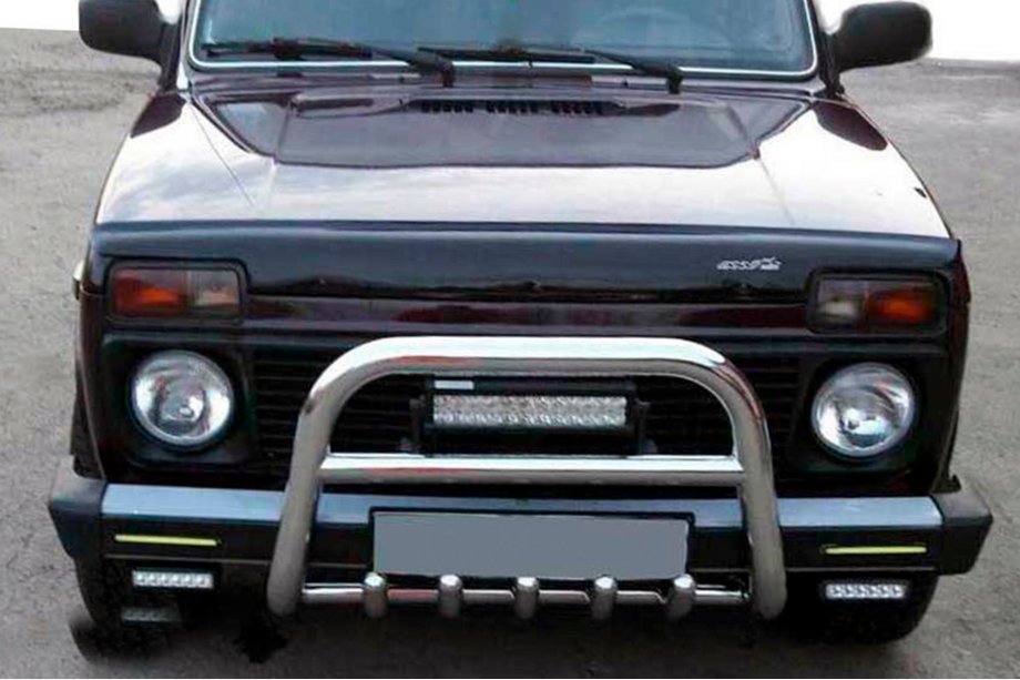 Lada Niva та Urban 1977- Bull Bar QT006 (Stainless Steel) Image
