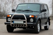 Lada Niva та Urban 1977- Bull Bar QT007 (Stainless Steel) photo 5