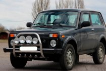 Lada Niva та Urban 1977- Bull Bar QT007 (Stainless Steel) photo 6