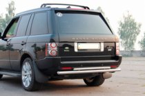 Range Rover III L322 2002-2012 Rear Bar AK002-Double (Stainless Steel) photo 3