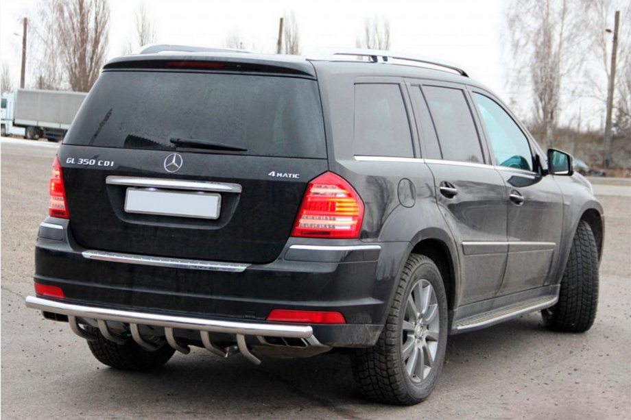 Mercedes GL class X164 2006-2012 Rear Bar AK-Style (Stainless Steel) Image