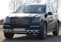 Mercedes GL сlass X164 2006-2012 Front Bar ST015 (Stainless Steel) photo 1