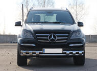 Mercedes GL сlass X164 2006-2012 Front Bar ST015 (Stainless Steel) photo 2