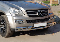 Mercedes GL сlass X164 2006-2012 Front Bar ST015 (Stainless Steel) photo 8