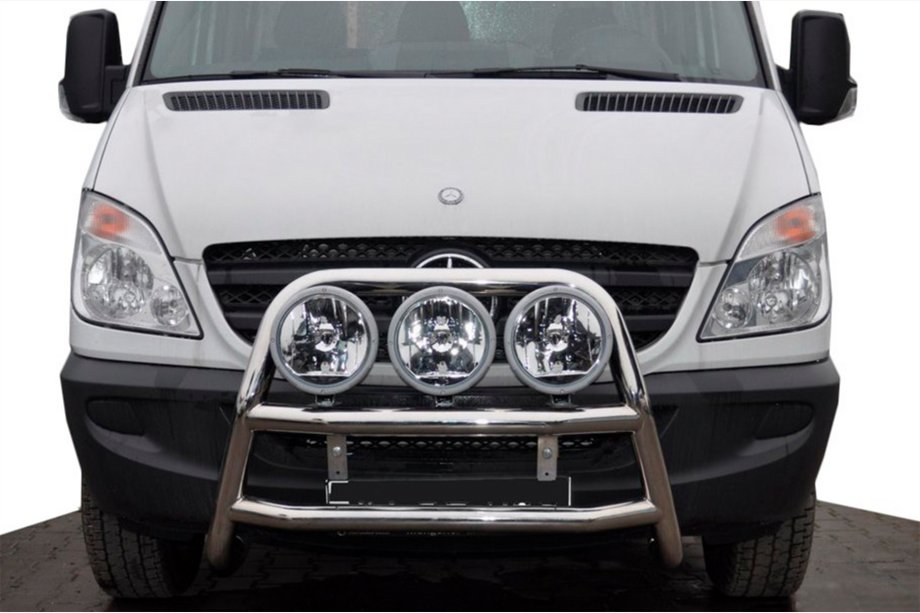 Mercedes Sprinter W906 2006–2018 High Bull Bar WT018 (Stainless Steel) Image