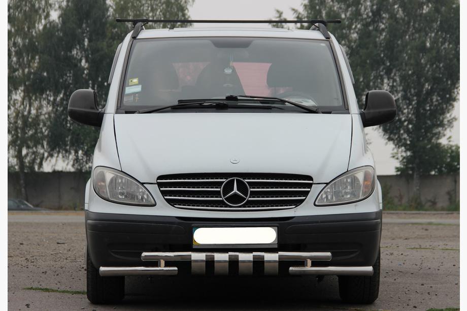 Mercedes Vito W639 2004-2014 Front Bar Shark ST015 (Stainless Steel) 2004-2010 Image