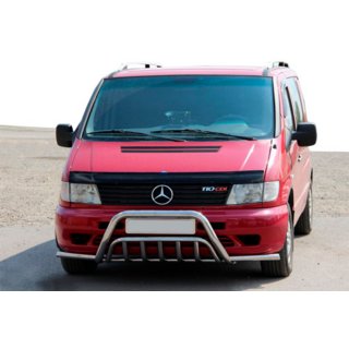 Bull Bar with Bumper Wings WT002 Plus (Stainless Steel) Mercedes Vito W638 1996-2003 photo 3