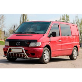 Bull Bar with Bumper Wings WT002 Plus (Stainless Steel) Mercedes Vito W638 1996-2003 photo 2