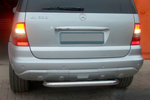 Mercedes ML W163 1997-2005 Rear Bar AK006 (Stainless Steel) photo 1
