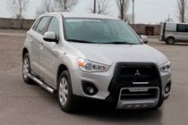 Mitsubishi ASX 2010-2023 Side Bars BB002 (2 pcs, Stainless Steel) photo 2