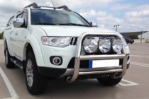 Mitsubishi L200 2006-2015 Bull Bar WT018 (Stainless Steel) photo 1