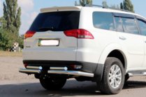 Mitsubishi Pajero Sport 2008-2015 Rear Guard AK003-Special (2 pcs, stainless steel) photo 1