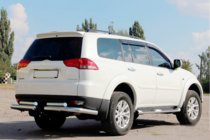 Mitsubishi Pajero Sport 2008-2015 Rear Guard AK003-Special (2 pcs, stainless steel) photo 3